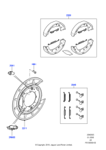 LR001021 - Land Rover Plate - Brake Back