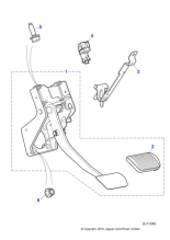 C2Z3215 - Jaguar Brake pedal