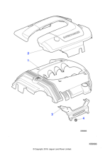 AJ89990 - Jaguar Engine cover bracket