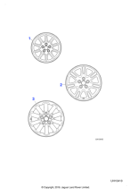xr843322 - Jaguar Alloy road wheel