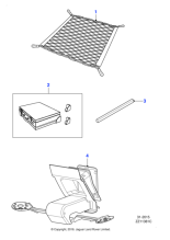 C2D23137 - Jaguar Ski hatch assembly