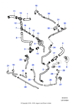 C2C33937 - Jaguar Radiator top hose