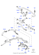 LR010833 - Land Rover Hose - Heater Water