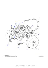 ICW100020 - Land Rover Lever-transmission brake