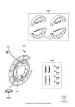 LR001022 - Land Rover Plate - Brake Back