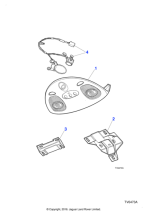 C2N2795AGD - Jaguar Roof console