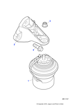 C2Z10603 - Jaguar Engine mounting