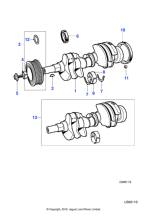 AJ810655 - Jaguar Crankshaft damper