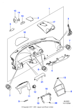 C2D6015AMS - Jaguar Facia end panel