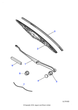 XR87211 - Jaguar Wiper arm cap