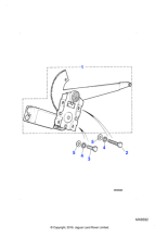 BD36928 - Jaguar Window regulator and motor