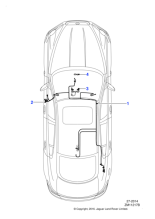 C2Z17352 - Jaguar Roof harness