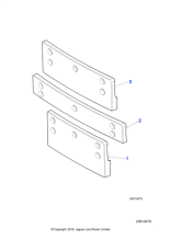 XR845315 - Jaguar Number plate plinth