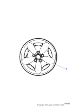 MJA6116BB - Jaguar Road wheel