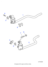 XR851853 - Jaguar Exhaust downpipe and catalyst