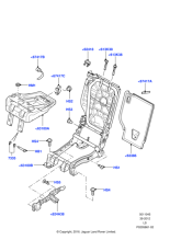 LR021536 - Land Rover Cover - Rear Seat Bracket