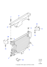 PCU103780 - Land Rover Bracket-radiator mounting