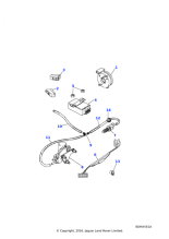 ERR2622 - Land Rover Switch-cruise control pedal vent