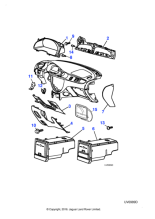 XR845714LGP - Jaguar Facia end panel