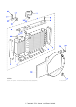 ESR282 - Land Rover Bracket-radiator upper mounting