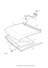 CJE100820 - Land Rover Seal-bonnet