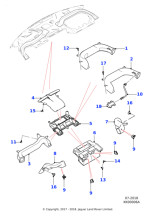 J9C15070 - Jaguar Facia duct