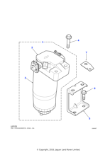 ESR1121 - Land Rover Filter-fuel c/w sensor fuel lines