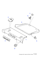C2P24791LEG - Jaguar Parcel shelf