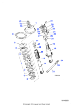 MMD3470AA - Jaguar Spring/strut mounting