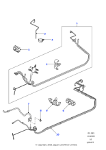 WJP000810 - Land Rover Pipe assembly-underfloor fuel lines
