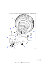 CCC7030 - Jaguar Domed wheel nut