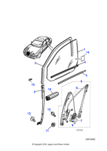 XR82485 - Jaguar Window regulator