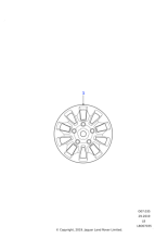 Land Rover Defender 18" Silver Sawtooth Alloy Wheel
