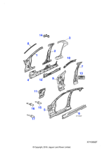 C2C40488 - Jaguar Sill panel reinforcement