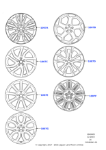 Alloy Wheel - 22" Style 5086, 5 split-spoke, Silver 