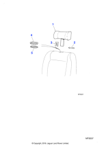 BAC1424XE - Jaguar Headrest
