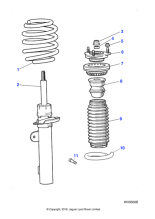 C2S45702 - Jaguar Damper spacer
