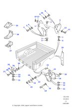 MTC3482 - Land Rover Bracket-rear body mounting