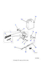 MJA5140BA - Jaguar Handbrake lever