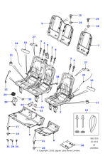 HJQ500240PUY - Land Rover Sleeve - Headrest Guide