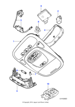 XR841507LFJ - Jaguar Roof console