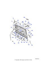 390085 - Land Rover Hinge assembly-tailgate