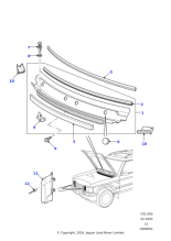 JAK000010PMA - Land Rover Moulding-plenum air intake extension