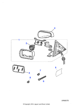 XR857831 - Jaguar Door mirror