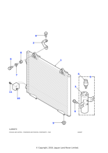AWR5796 - Land Rover Condenser assembly air conditioning
