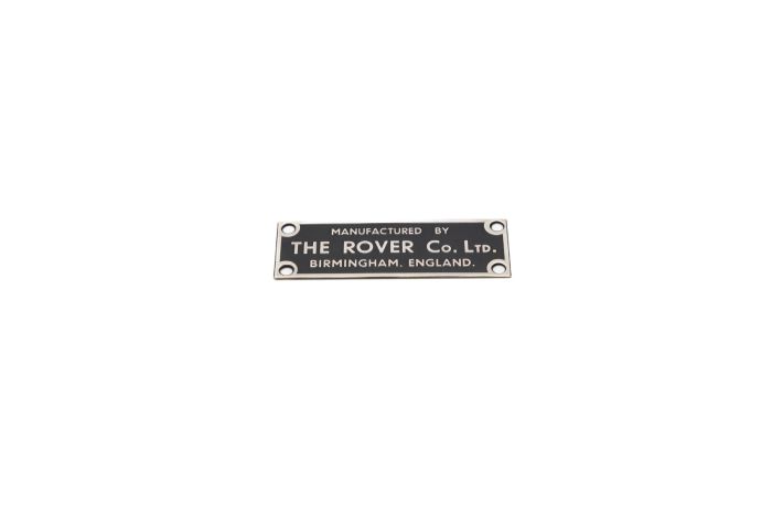 JLRC00044 - Land Rover Series 1 Rover Plate