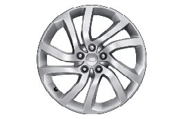 Discovery 5 2017 Alloy Wheel - 20" Style 5011, 5 split-spoke, Sparkle Silver