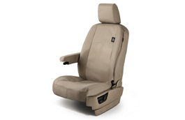 Waterproof Seat Covers - Almond, Rear without Armrest