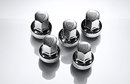 Genuine Jaguar Logo Chrome Wheel Nuts (T4A11434)