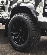 Defender 18&quot; Black Sawtooh Alloy Wheel